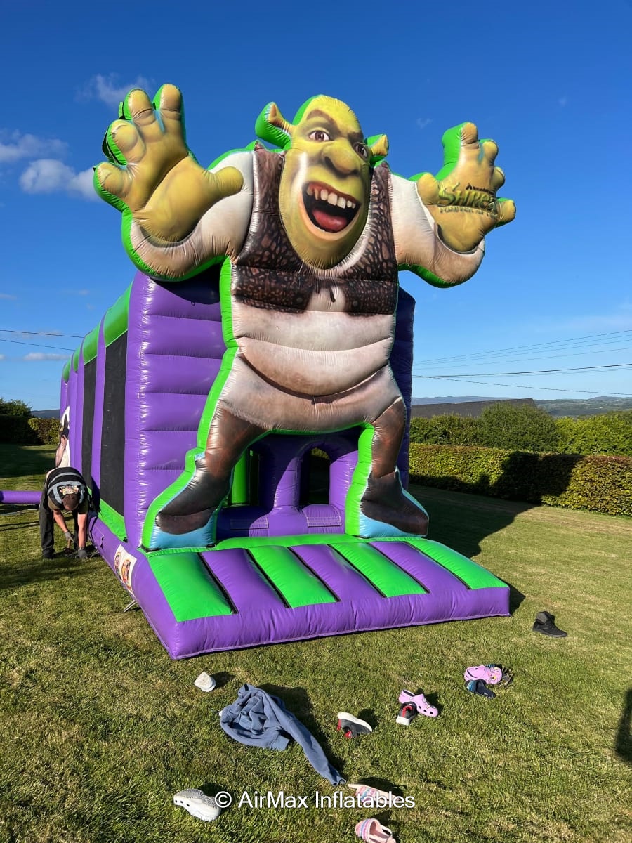 Shrek Inflatable Obstacle Course 3D-HD