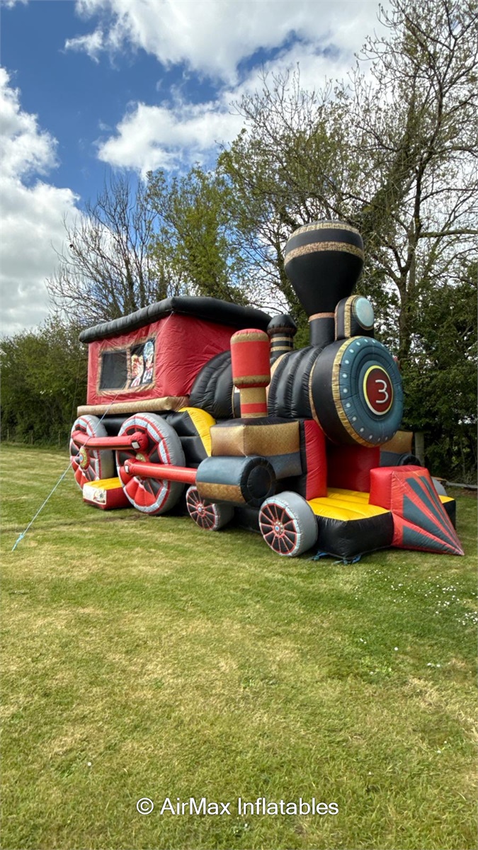 Inflatable Train Bouncy Castle