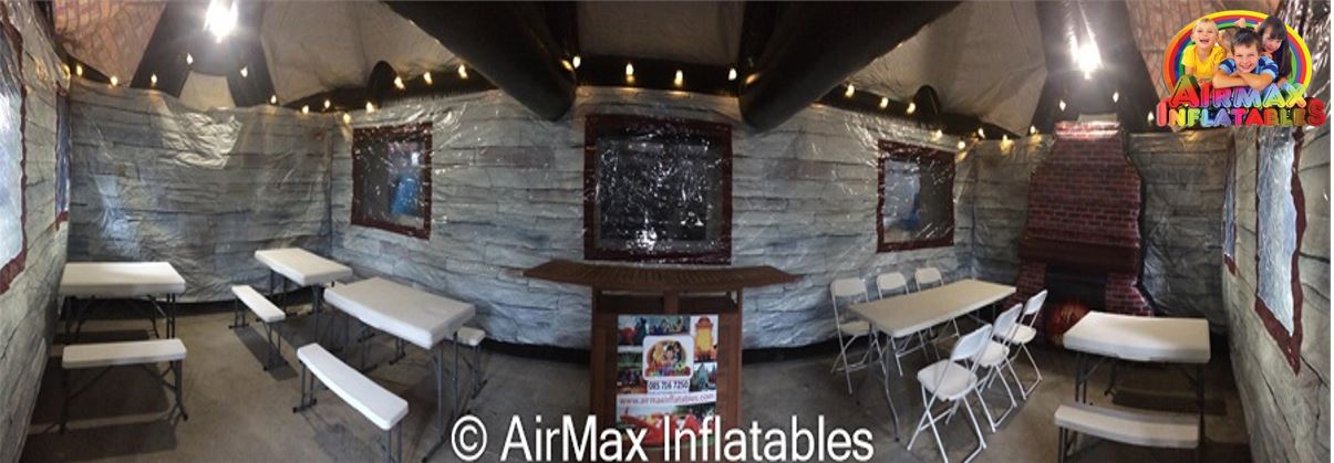 inflatable pub inside
